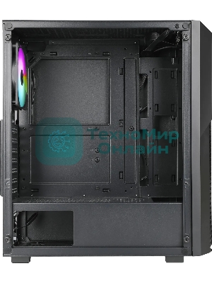 Компьютерный корпус Azza Fighter черный без БП ATX 4x120мм 2x140мм 2xUSB2.0 1xUSB3.0 audio bott PSU