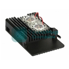 Корпус Qumo Aluminum case with double Transparent fans, Raspberry Pi 4, black(RS012)