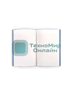 Блокнот Deli 22284BLUE 210х143 мм, искусственная кожа, 96 л, синий