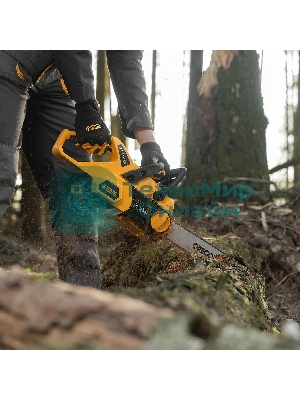 Пила цепная аккумуляторная бесщет. Denzel RCS 400-62, 400 мм, Li-ion, 62В