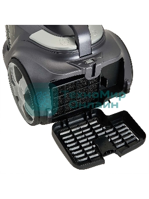 Пылесос Delta DL-0853 серый/фиолетовый, 400/2400 Вт, уборка сухая, пылесборник контейнер 4 л