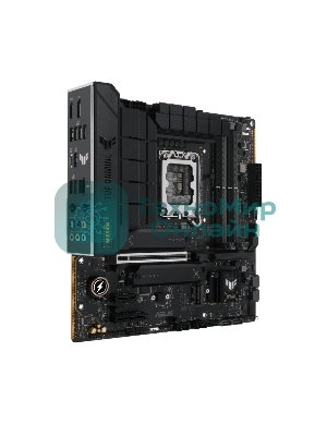 Материнская плата ASUS TUF GAMING B760M-PLUS WIFI II, LGA 1700, Intel B760, 4xDDR5, 4xSATA, 3xM.2, 1xPCIe 5.0 x16, 1xPCIe x4, 1xUSB-A 3.2 Gen 2, 2xUSB-A 3.2 Gen 1, 4xUSB 2.0, 1xUSB-C 3.2 Gen 2x2, 1x2.5Gb LAN, 5x3.5 мм, 7.1, Wi-Fi 6E, Bluetooth 5.3, mATX