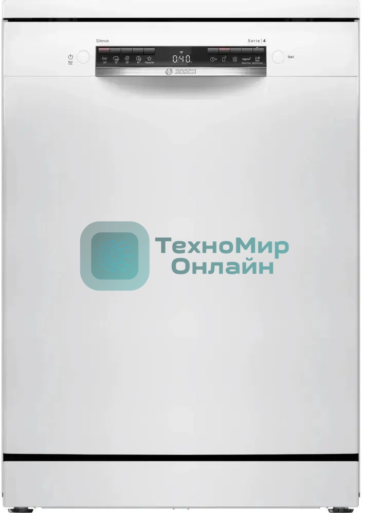 Посудомоечная машина Bosch SMS4IKW51Q, белый, 60 см, 13 компл., 48 дБ, класс A++