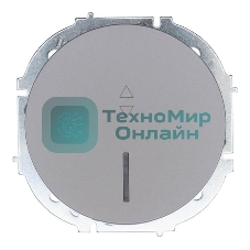 Выключатель проходной 1-кл. LEZARD СП OSEN 10А IP20 с подсветкой, механизм, серый матовый 743-7488-114