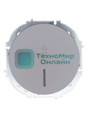 Выключатель проходной 1-кл. LEZARD СП OSEN 10А IP20 с подсветкой, механизм, серый матовый 743-7488-114