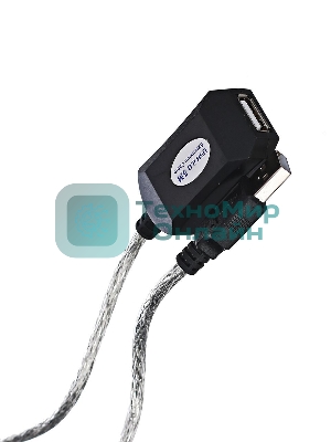 Кабель Aopen/QustКабель-адаптер USB2.0-repeater, удлинительный активный Am-->Af 5м (ACU823-5M) 6938510851314