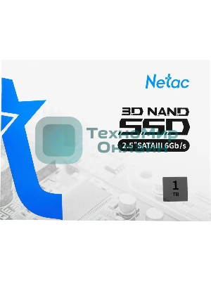 Накопитель SSD Netac N600S, 1Tb, SATA III, 2.5