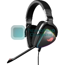 Игровые наушники ASUS ROG Delta S черные (7.1, USB Type-C + A, RGb подсветка, 50 мм, ESS 9281 Pro, микрофон, 90YH02K0-B2UA00)