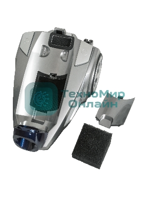 Пылесос JVC JH-VC423 синий/серый, 420/2400 Вт, уборка сухая, пылесборник контейнер 3 л