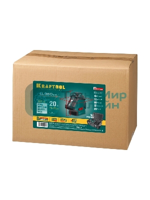 Уровни лазерные KRAFTOOL ''ll360-4'' 360 градусов 20м/70м детектор