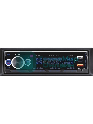 Автомагнитола Digma MCP-413, 1 DIN, Bluetooth, USB Type-A, AUX, пульт ДУ
