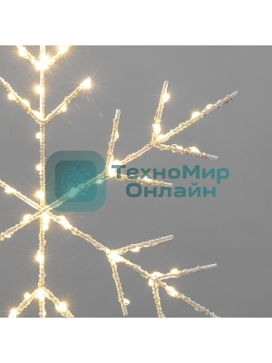 Светодиодная подвесная фигура Neon-night Снежинка на металлическом каркасе, цвет теплый белый