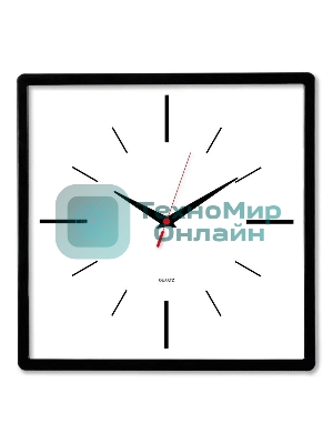 Часы настенные аналоговые Бюрократ WallC-S61P D30 см черный