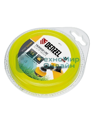 Леска для триммера Denzel квадрат 1,6 мм х 15 м, блистер FLEX CORD