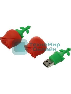 Флешка USB Smartbuy Wild Rose (SB32GbRose), 32Gb, USB 2.0, R/W 25/15, красная Роза