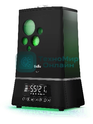 Увлажнитель воздуха Ballu UHB-1500 черный, 40 м², 7.5 л, ионизация, гигростат