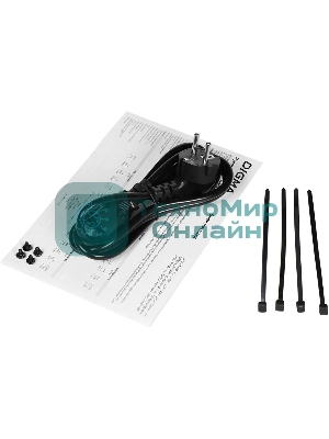 Блок питания Digma DPSU-500W-WH RTL, 500Вт, 80 PLUS белый, 120мм, черный