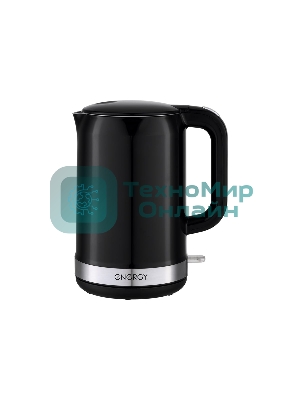 Чайник электрический Energy E-218 1.7 л, двойной корпус, черный