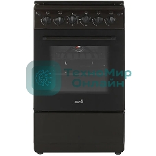 Плита газовая Cezaris ПГ 2150-11 коричневый, конфорок 4 шт, духовка 43 л, 51 см x 85 см x 55 см