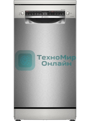 Посудомоечная машина Bosch SPS4HMI64Q серебряный, 45 см, 10 комплектов, сушка теплообменник, 46 дБ, класс А++