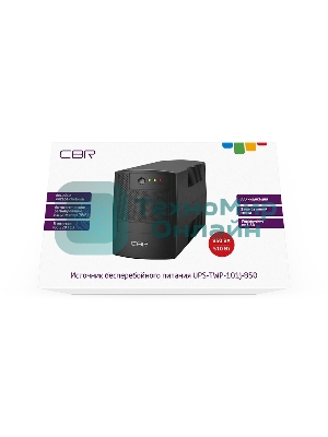 Источник бесперебойного питания CBR UPS-TWP-101J-850/850 ВА/510 Вт/3xIEC 320 C13