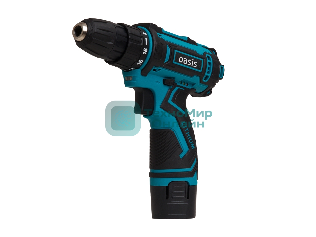 Дрель-шуруповерт Oasis ASB-12S /J/ 201, 12 В, 2 Ач, 30 Нм, щеточный