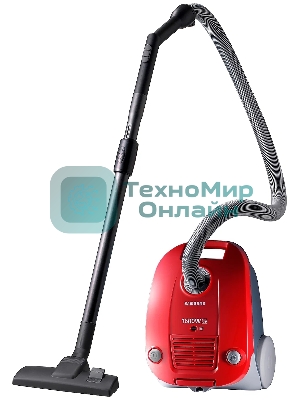 Пылесос Samsung SC4131 красный, 320/1600 Вт, уборка сухая, пылесборник мешок 3 л