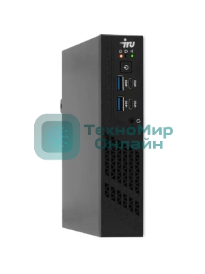 Мини ПК IRU 310H6ITF i3 12100 (3.3) 8Gb SSD 256Gb UHDG 730 Win 11Pro GbitEth BT черный (2031363)