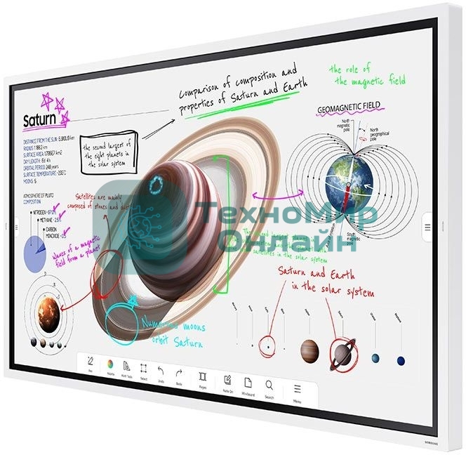 Панель Samsung WM65B Flip Chart Pro белый, 65 