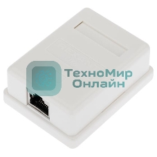 Рoзетка компьютерная внешняя Rexant 1-порт RJ-45 (8P8C), FTP экранированная, категория 6