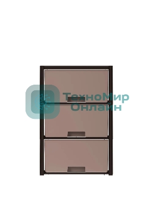 Комод Альтернатива М7835 Колорит, 3 секции, венге