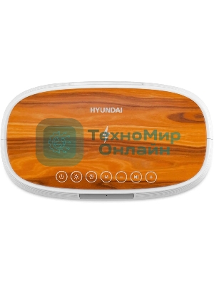 Радиобудильник Hyundai H-RCL231 белый LCD подсв:белая часы:цифровые FM