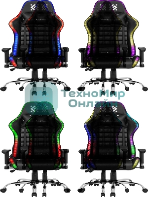 Кресло Defender Ultimate LIGHT черный, экокожа