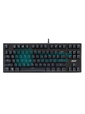 Клавиатура Acer OKW126 проводная, USB Type-A, чёрный