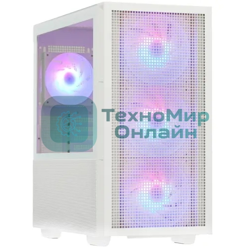 Компьютерный корпус Deepcool CH560 WH без БП, боковое окно (закаленное стекло)
