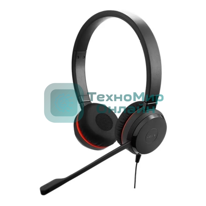 Гарнитура Jabra Evolve 20 SE Stereo MS чёрный, проводная, USB