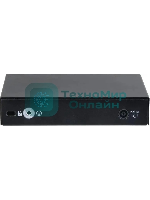 Коммутатор Dahua DH-CS4006-4ET-60 (L2) 4x100 Мбит/с 2xКомбо(1000BASE-T/SFP) 30W управляемый