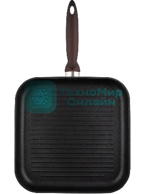 Сковорода-гриль Rondell Tierno RDA-1579, 28 см, без крышки, черный