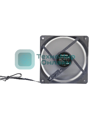 Вентилятор для корпуса Digma DFAN140PWM-1BK черный, 140 мм, 1500 об/мин, 28 дБ, 4 pin