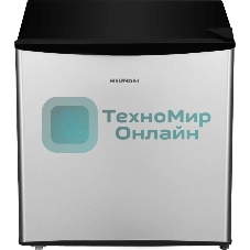 Холодильник Hyundai CO0502 серебристый/черный однокамерный 43л капельная система