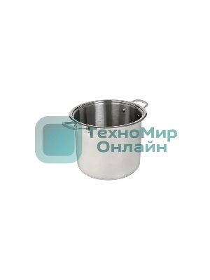 Кастрюля WEBBER BE-128-10L 10 л, 24 см, нержавеющая сталь, с крышкой