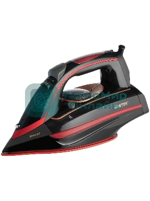 Утюг Centek CT-2311 черный/красный, 3200 Вт, 50 г/мин, 190 г/мин, 400 мл