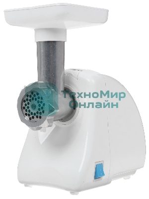 Мясорубка электрическая Ротор Экстра М ЭМШ 35/250-4 белый, 1500 Вт, 0.6 кг/мин, защита от перегрузки, насадки - 4