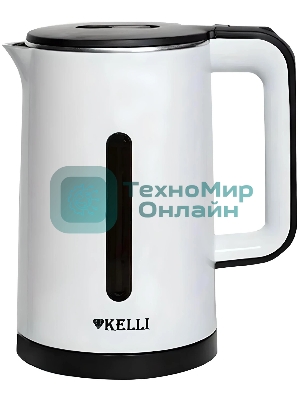 Чайник электрический Kelli KL-1375 1,8л. пластик, белый