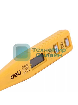 Индикаторная отвертка-тестер напряжения цифровая Deli DL8003 (12-250 В)