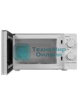 Микроволновая печь Delta DL-87L20 белый, 20 л, 700 Вт, переключатели - поворотный механизм