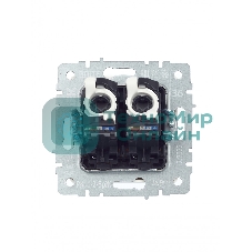 Розетка компьютерная двойная IEK BRITE РК10-2-БрЖ кат.5E RJ45 жемчуг