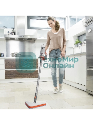 Паровая швабра Endever Odyssey Q-621 белый/оранжевый, 1500 Вт, 0,35 л