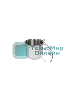 Кастрюля WEBBER BE-128-10L 10 л, 24 см, нержавеющая сталь, с крышкой