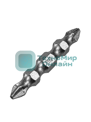 Набор бит Denzel двухстор., PH2-PH2х45 мм, сталь S2, 10 шт.